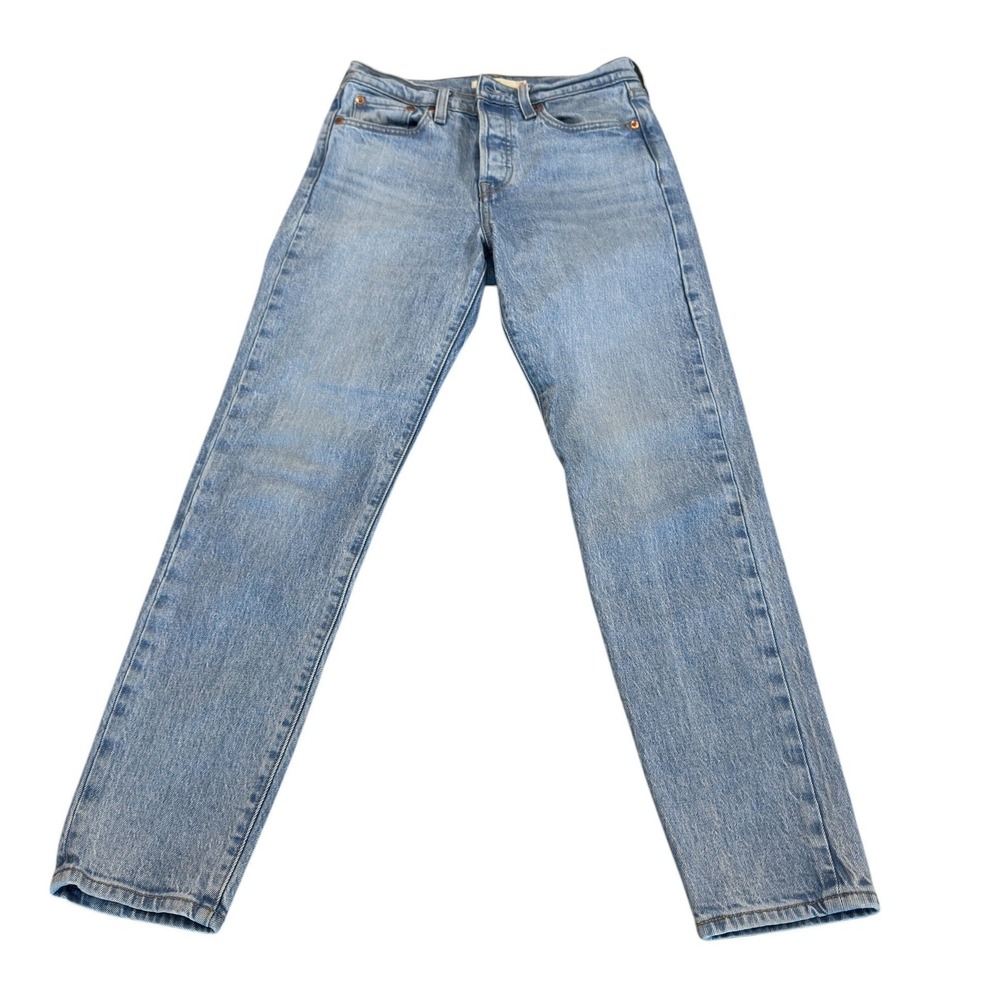 Levi's Wedgie Icon Ankle Jeans Sz 26 Tango Light Wash Tomboy Model Off Duty EUC